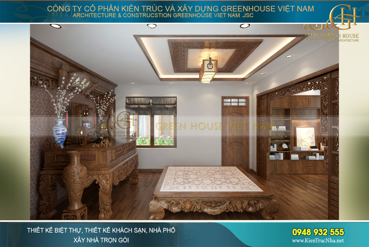 thiết kế nội thất biệt thự hiện đại 3 tầng