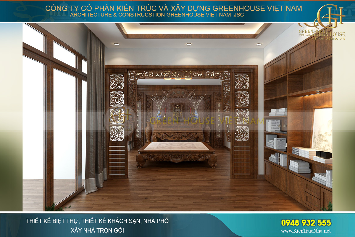 thiết kế nội thất biệt thự hiện đại 3 tầng