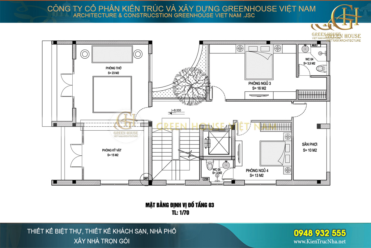 thiết kế nội thất biệt thự hiện đại 3 tầng