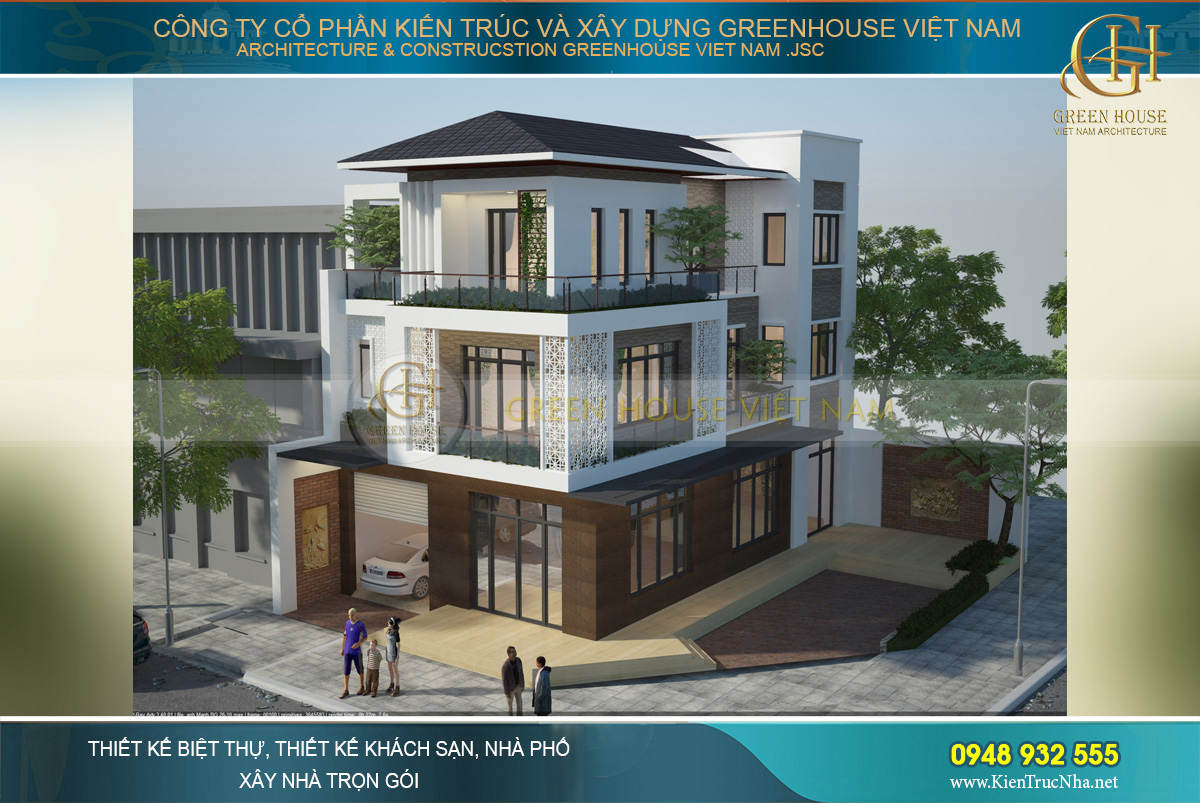 thiết kế nội thất biệt thự hiện đại 3 tầng