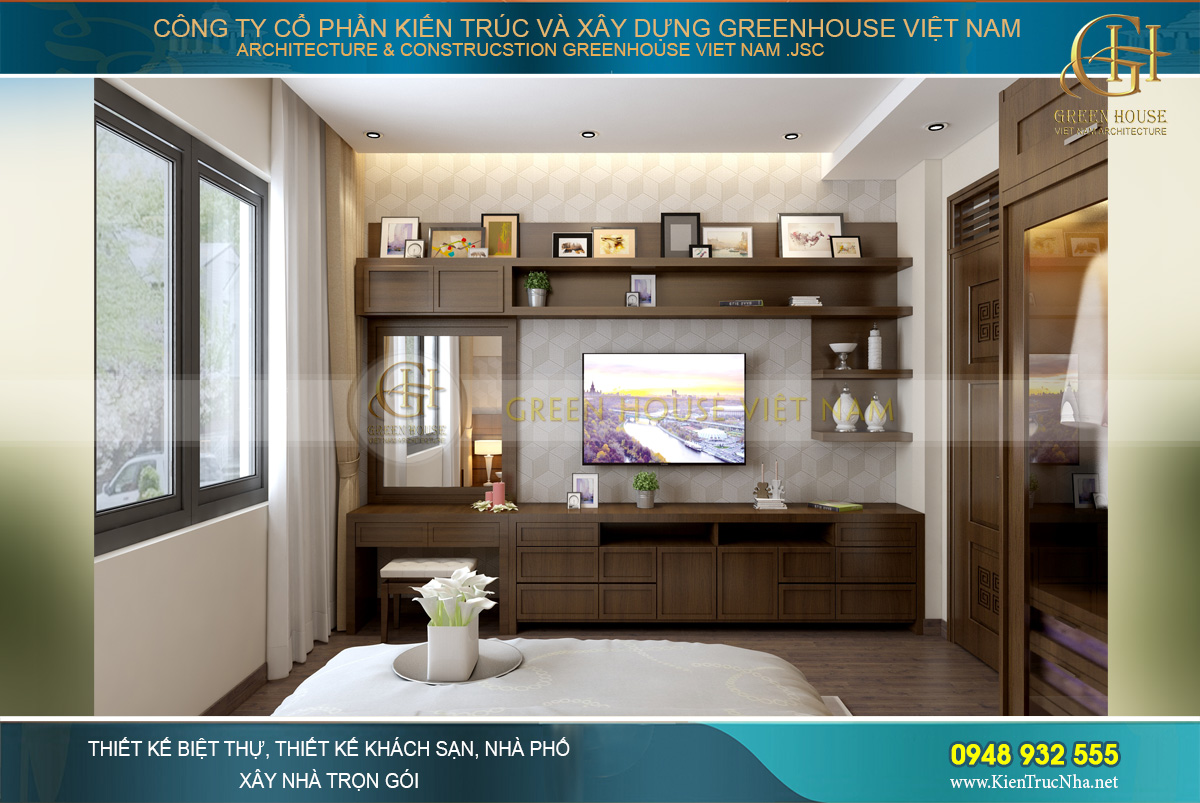 thiết kế nội thất biệt thự hiện đại 3 tầng