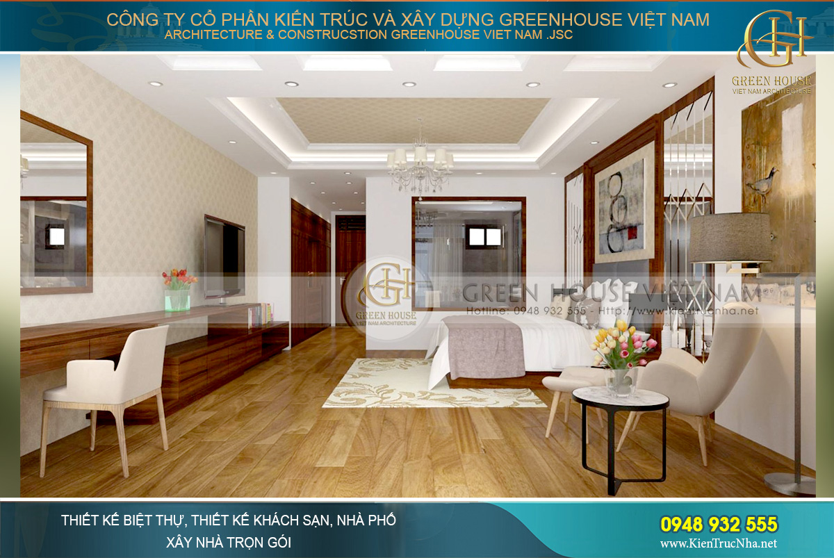 thiết kế nội thất biệt thự hiện đại tại bắc giang