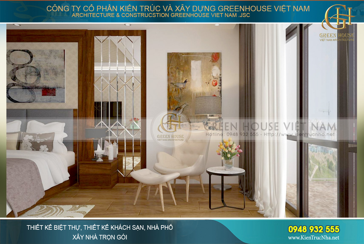 thiết kế nội thất biệt thự hiện đại tại bắc giang