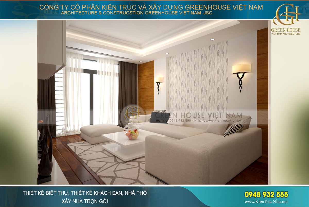 thiết kế nội thất biệt thự hiện đại tại bắc giang