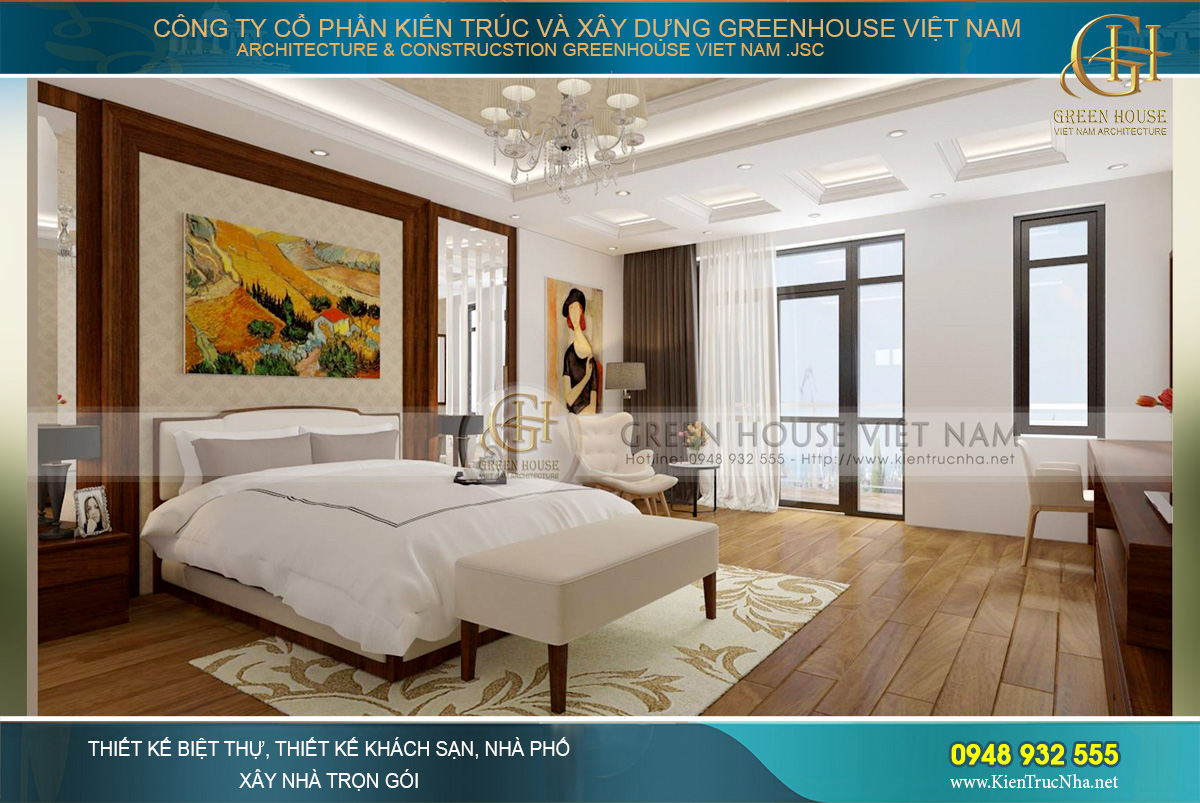 thiết kế nội thất biệt thự hiện đại tại bắc giang