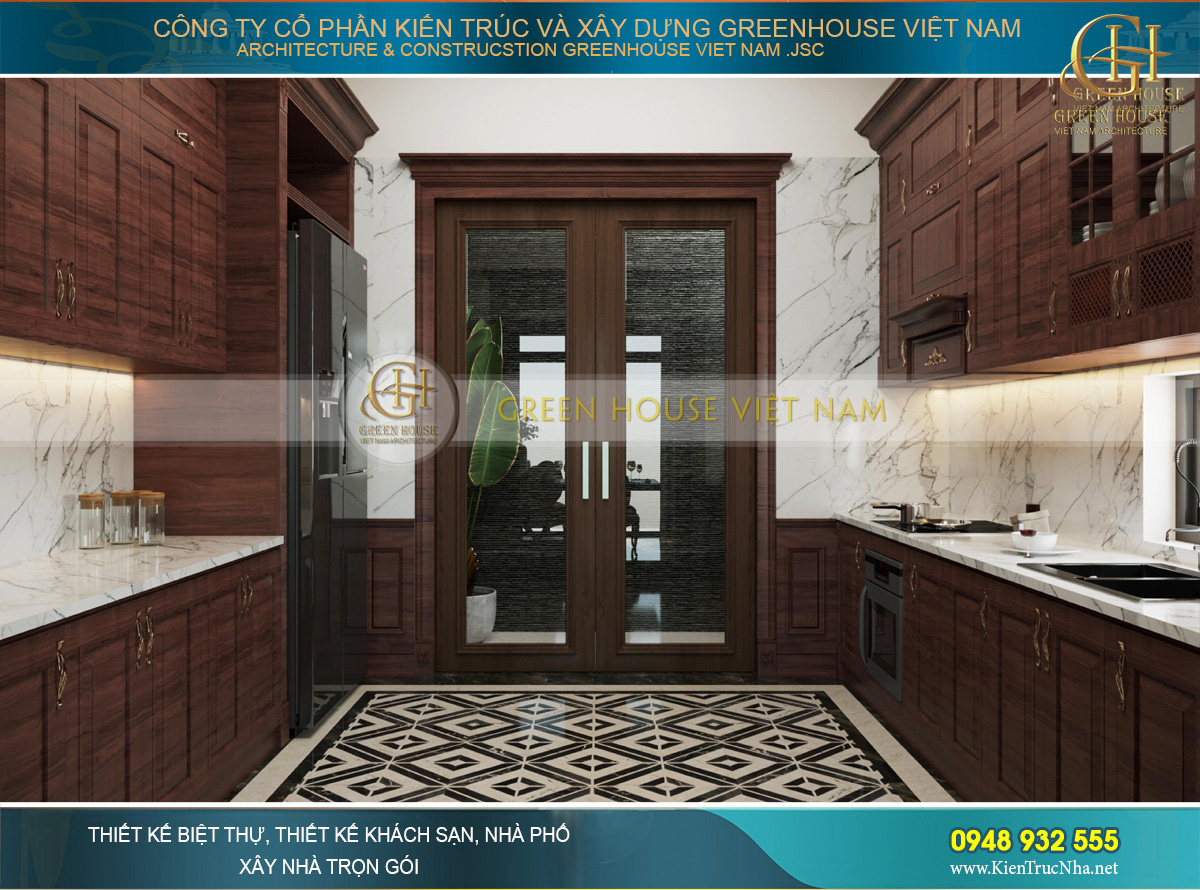 Thiết kế nội thất phong cách Luxury cho biệt thự 4 tầng 150m2