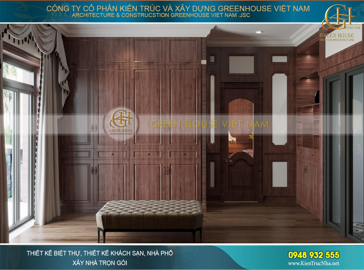 Thiết kế nội thất phong cách Luxury cho biệt thự 4 tầng 150m2