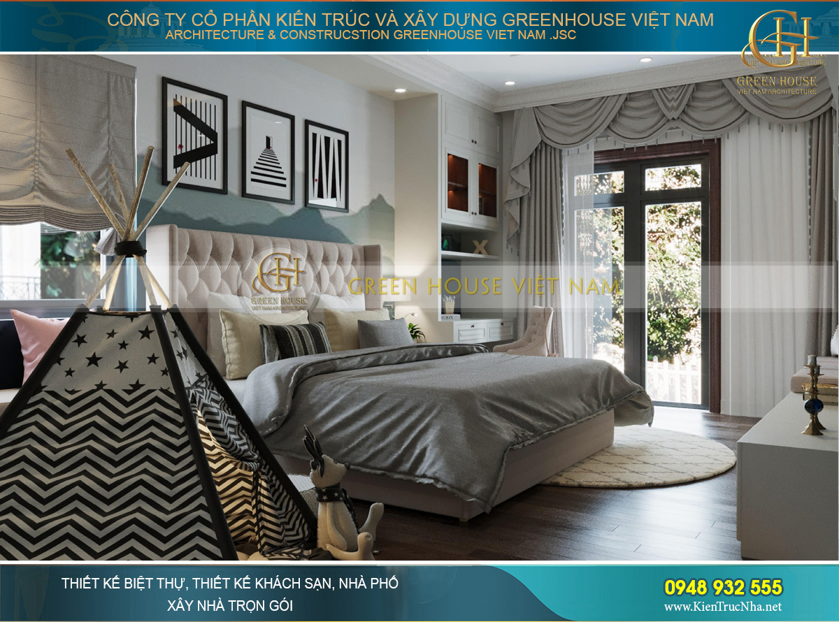 Thiết kế nội thất phong cách Luxury cho biệt thự 4 tầng 150m2