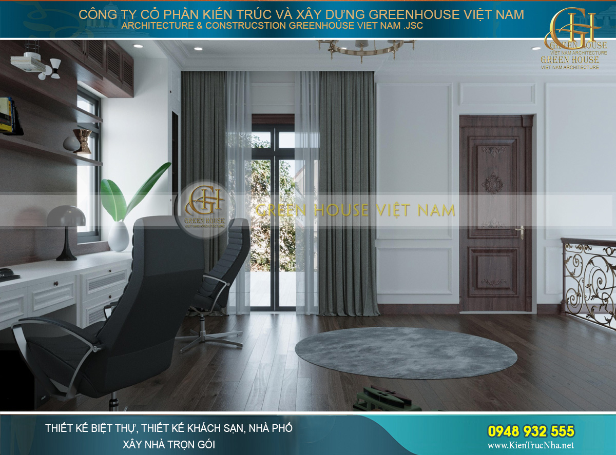 Thiết kế nội thất phong cách Luxury cho biệt thự 4 tầng 150m2