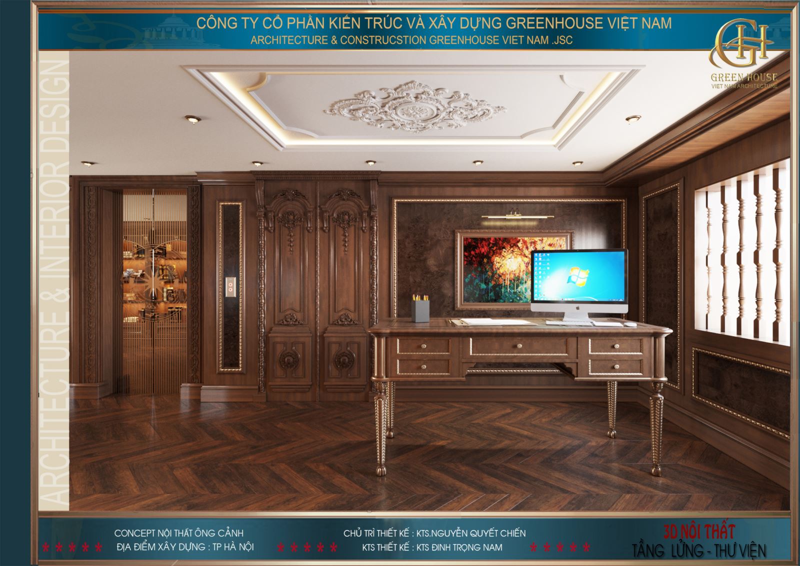 Bàn máy tính được đặt riêng gần cửa sổ Bàn máy tính được đặt riêng gần cửa sổ