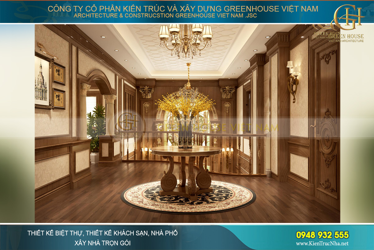thiết kế nội thất biệt thự tân cổ điển