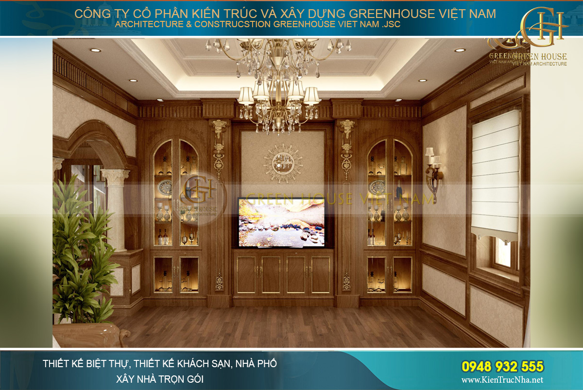 thiết kế nội thất biệt thự tân cổ điển