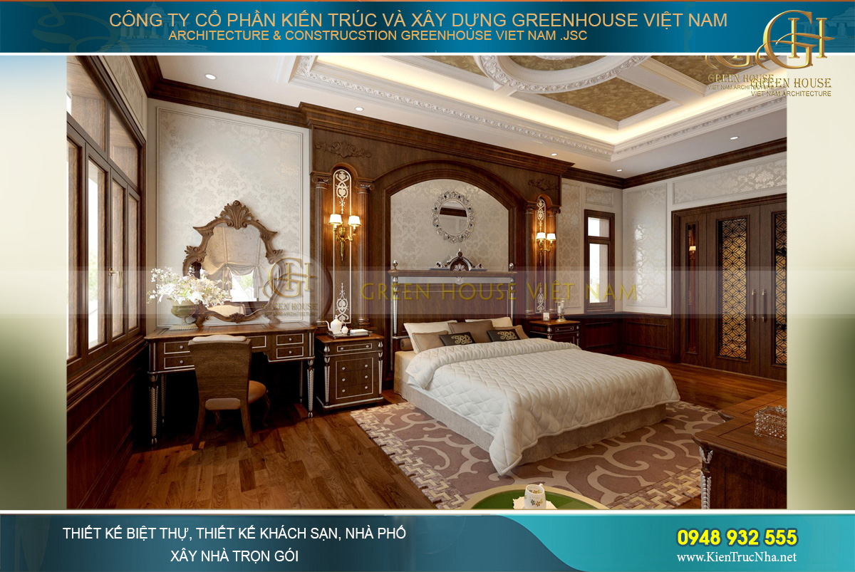 thiết kế nội thất biệt thự tân cổ điển