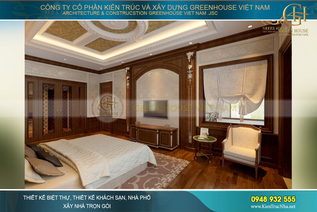 thiết kế nội thất biệt thự tân cổ điển