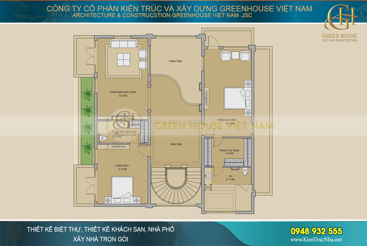 thiết kế nội thất biệt thự tân cổ điển