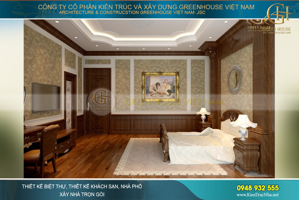 thiết kế nội thất biệt thự tân cổ điển