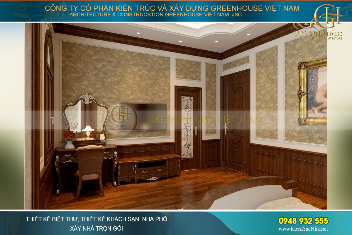 thiết kế nội thất biệt thự tân cổ điển