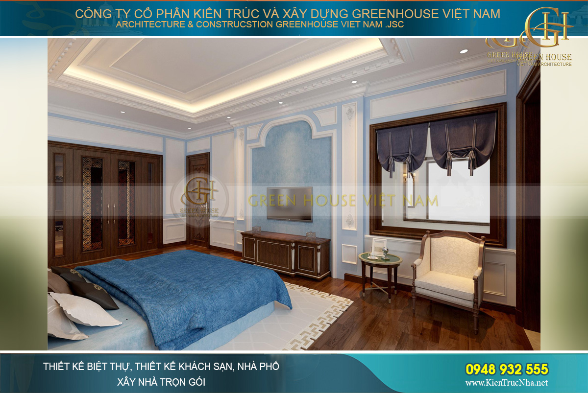 thiết kế nội thất biệt thự tân cổ điển