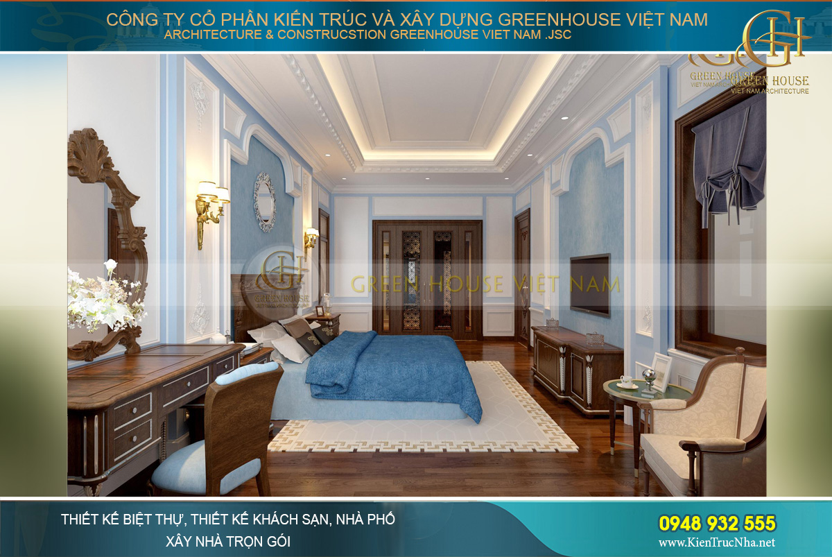 thiết kế nội thất biệt thự tân cổ điển