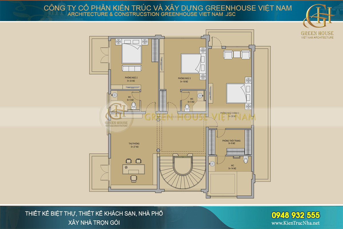 thiết kế nội thất biệt thự tân cổ điển