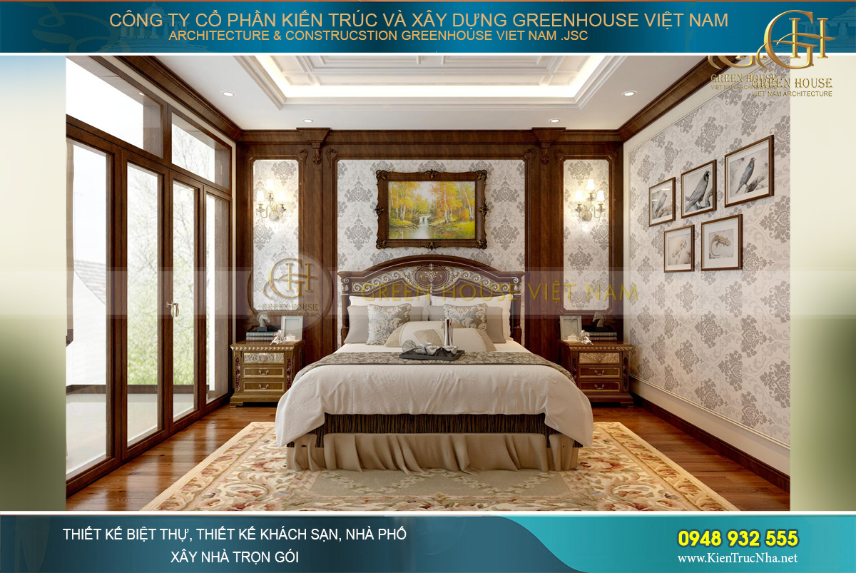 thiết kế nội thất biệt thự tân cổ điển
