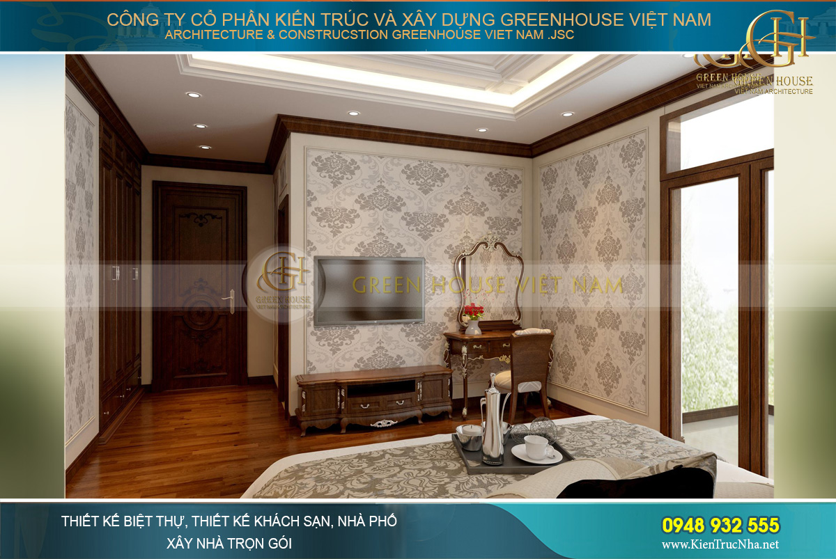 thiết kế nội thất biệt thự tân cổ điển