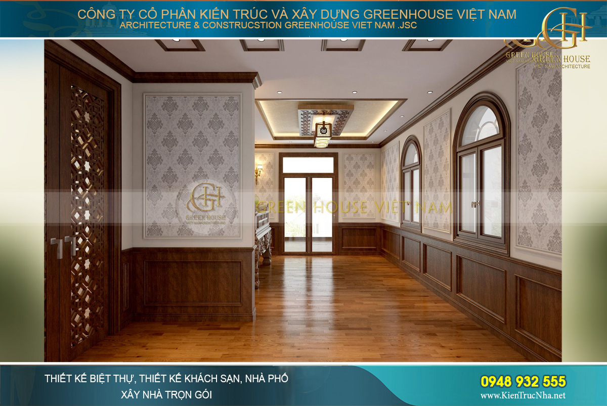 thiết kế nội thất biệt thự tân cổ điển