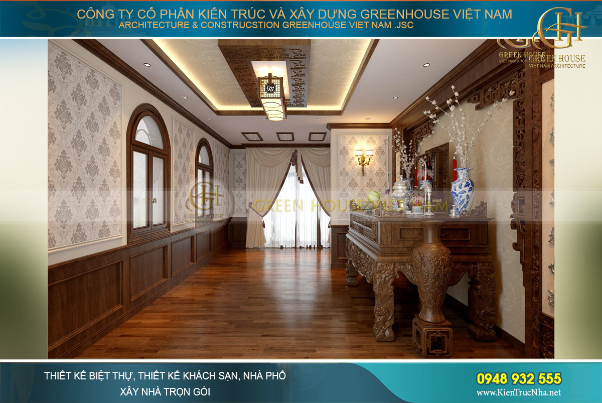 thiết kế nội thất biệt thự tân cổ điển