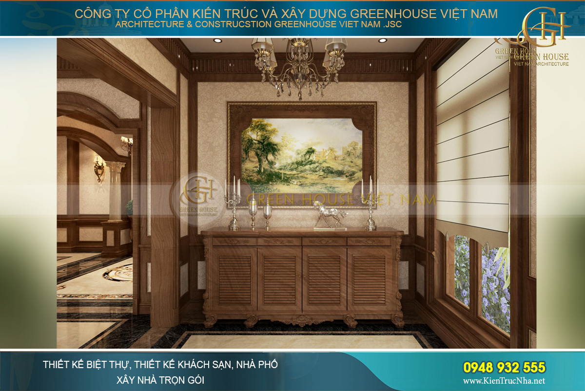 thiết kế nội thất biệt thự tân cổ điển
