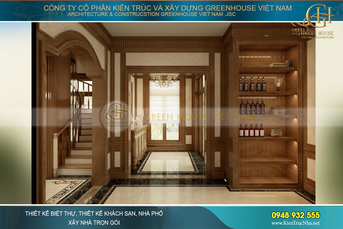 thiết kế nội thất biệt thự tân cổ điển
