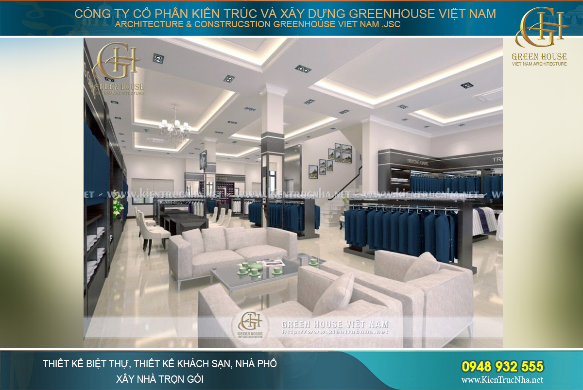 thiết kế nội thất biệt thự phố tân cổ điển tại Hà Nội
