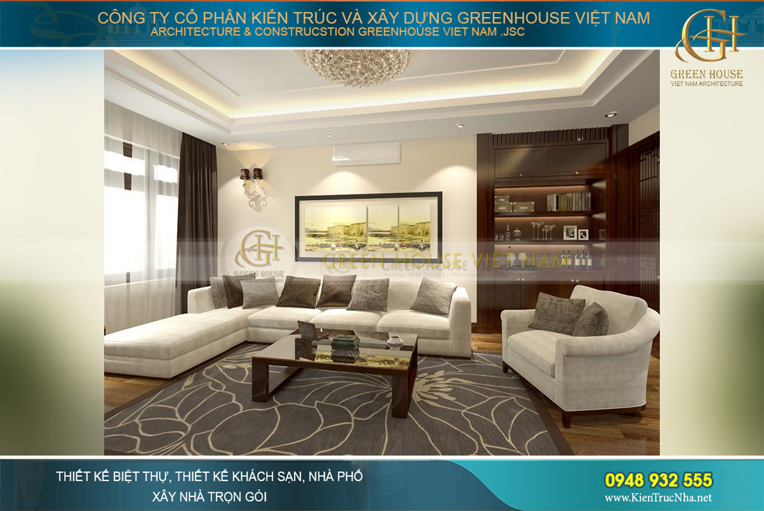 mẫu nội thất biệt thự phố hiện đại
