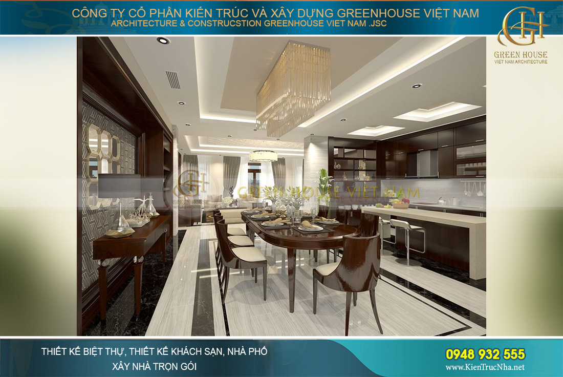 mẫu nội thất biệt thự phố hiện đại