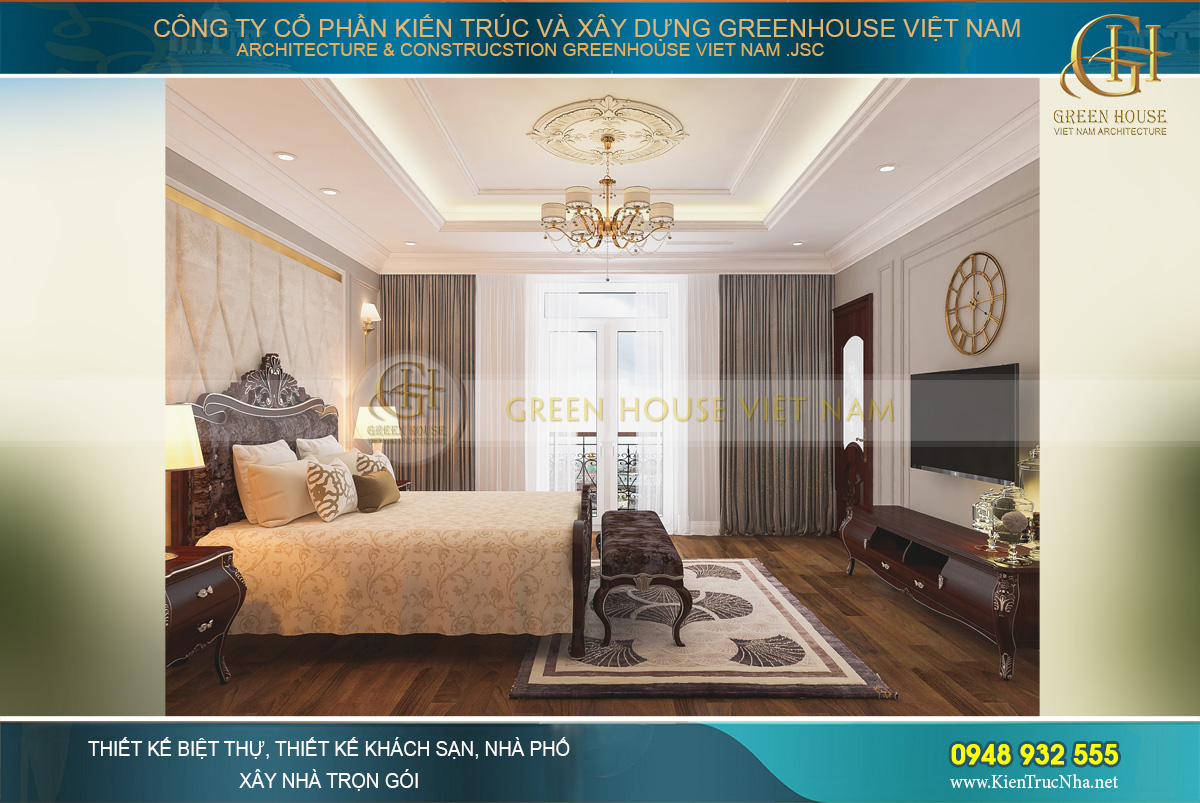 thiết kế nội thất biệt thự tân cổ điển bắc giang