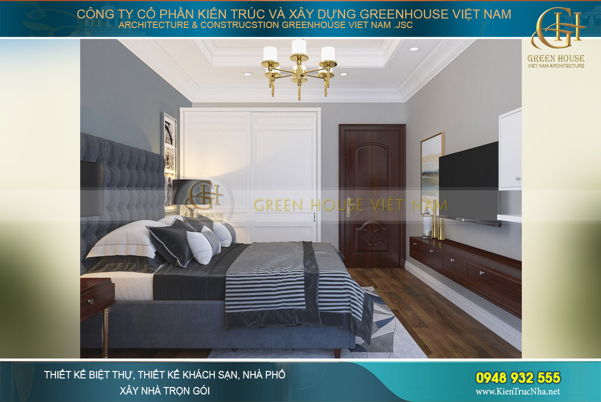 thiết kế nội thất biệt thự tân cổ điển bắc giang