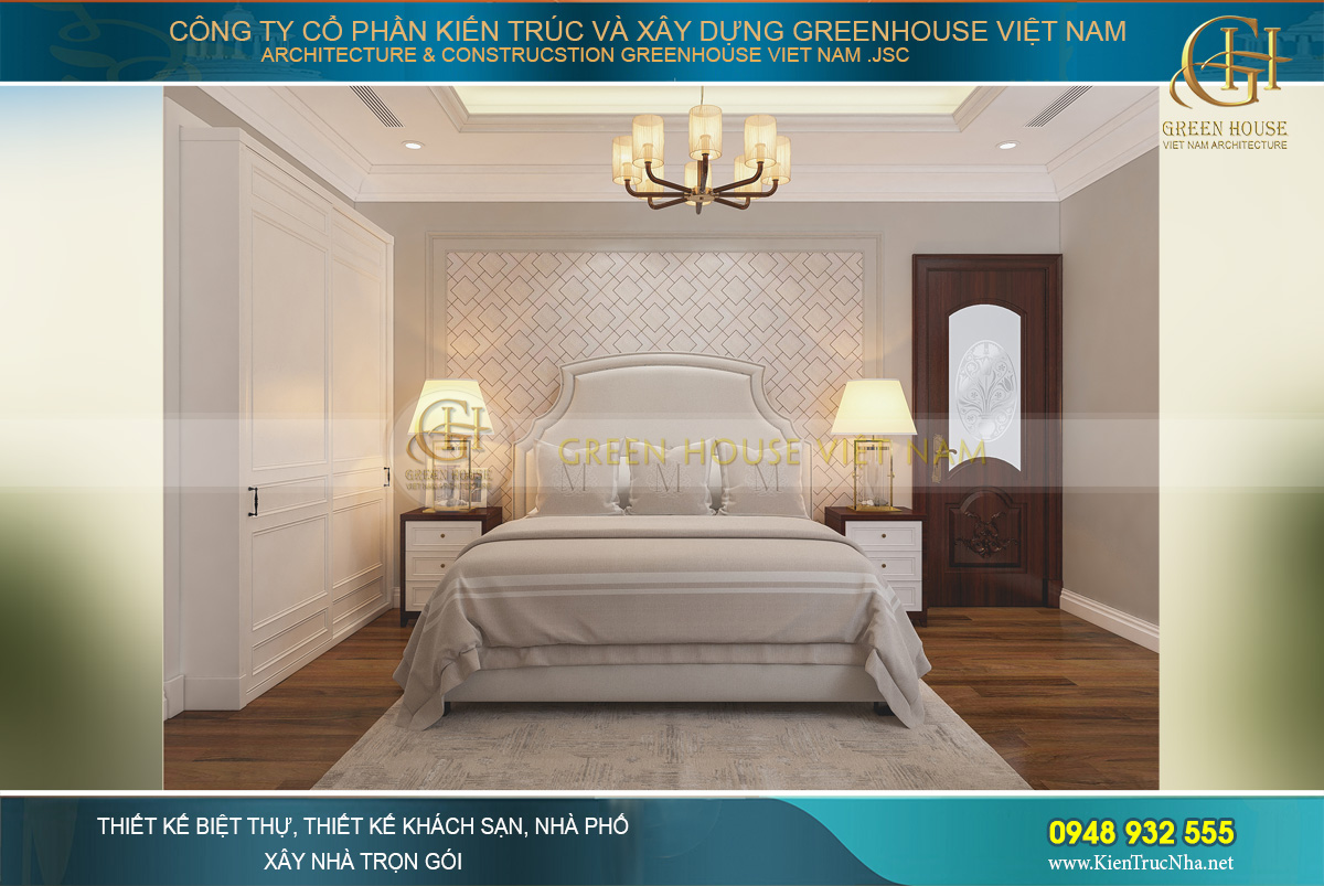thiết kế nội thất biệt thự tân cổ điển bắc giang