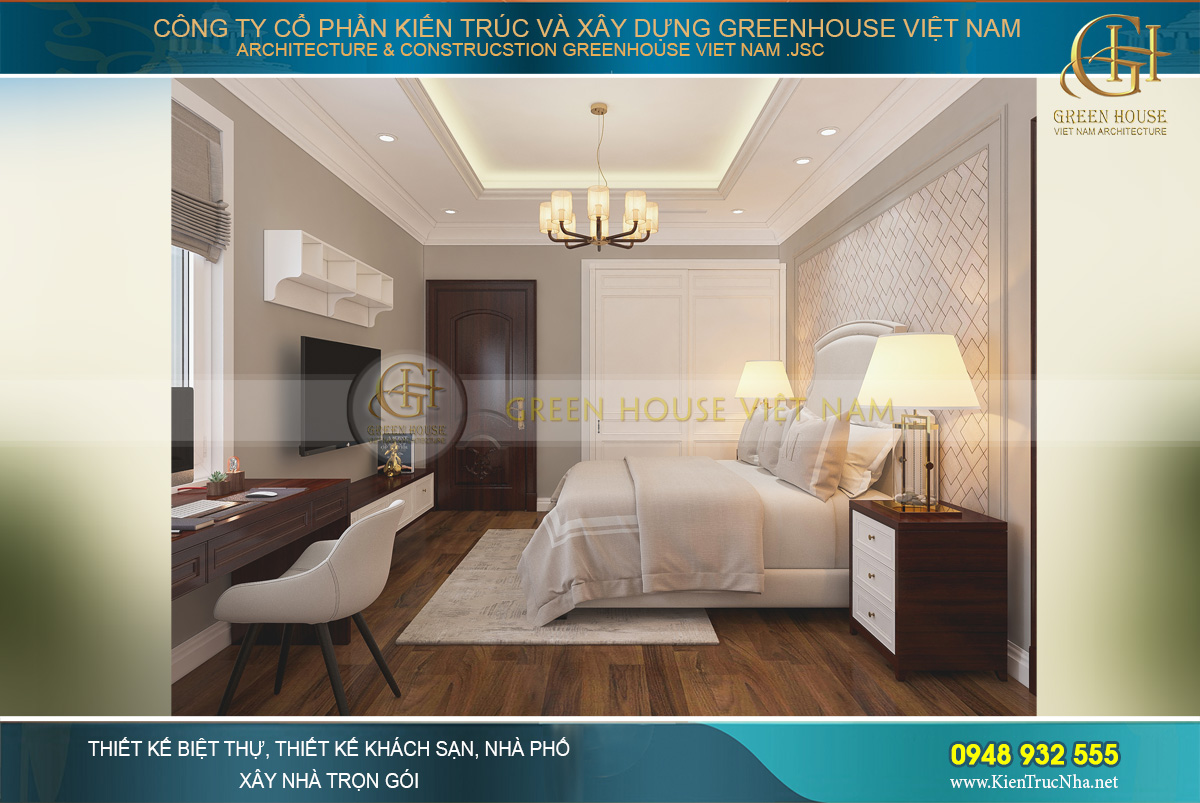thiết kế nội thất biệt thự tân cổ điển bắc giang