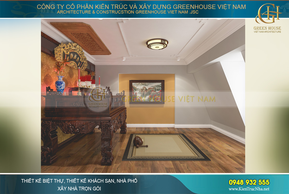 thiết kế nội thất biệt thự tân cổ điển bắc giang