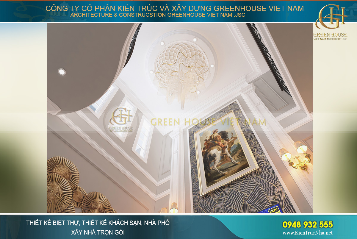 thiết kế nội thất biệt thự tân cổ điển bắc giang