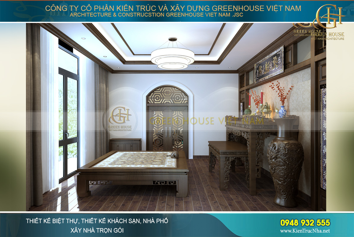 thiết kế biệt thự tân cổ điển 3 tầng tại Quảng Ninh