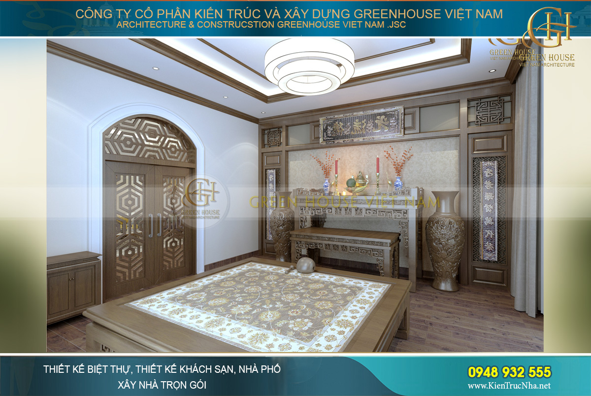 thiết kế biệt thự tân cổ điển 3 tầng tại Quảng Ninh