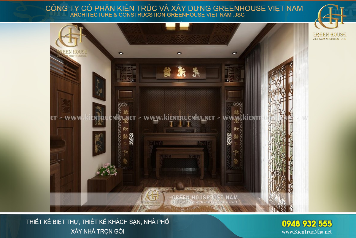 thiết kế nội thất biệt thự á đông