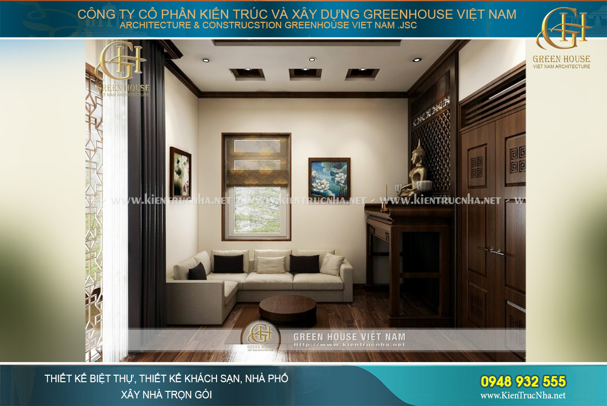 thiết kế nội thất biệt thự á đông