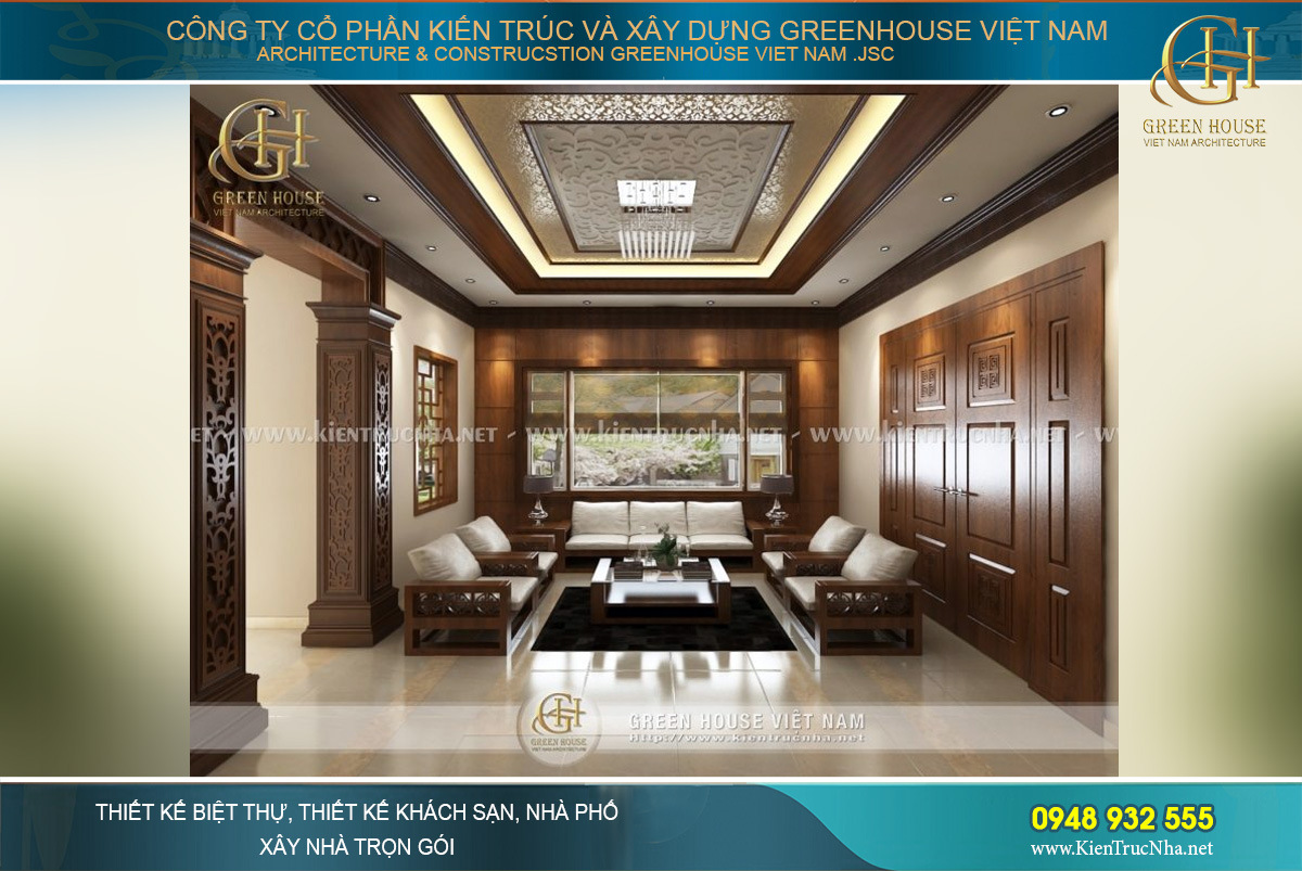 thiết kế nội thất biệt thự á đông