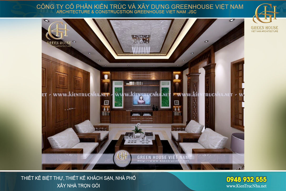 thiết kế nội thất biệt thự á đông