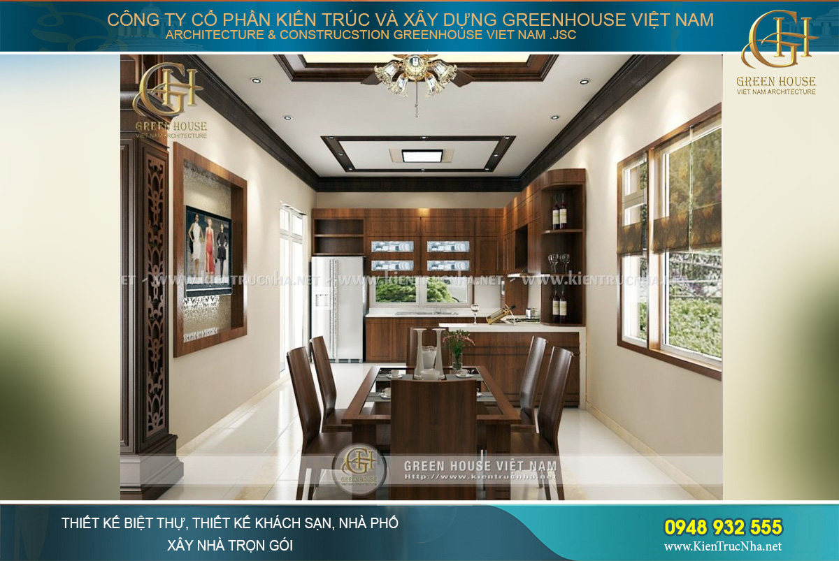 thiết kế nội thất biệt thự á đông