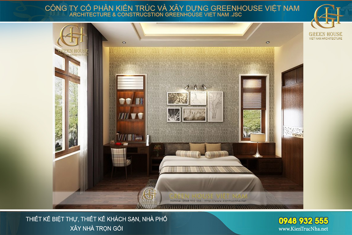 thiết kế nội thất biệt thự hiện đại 4 tầng Hà Nội