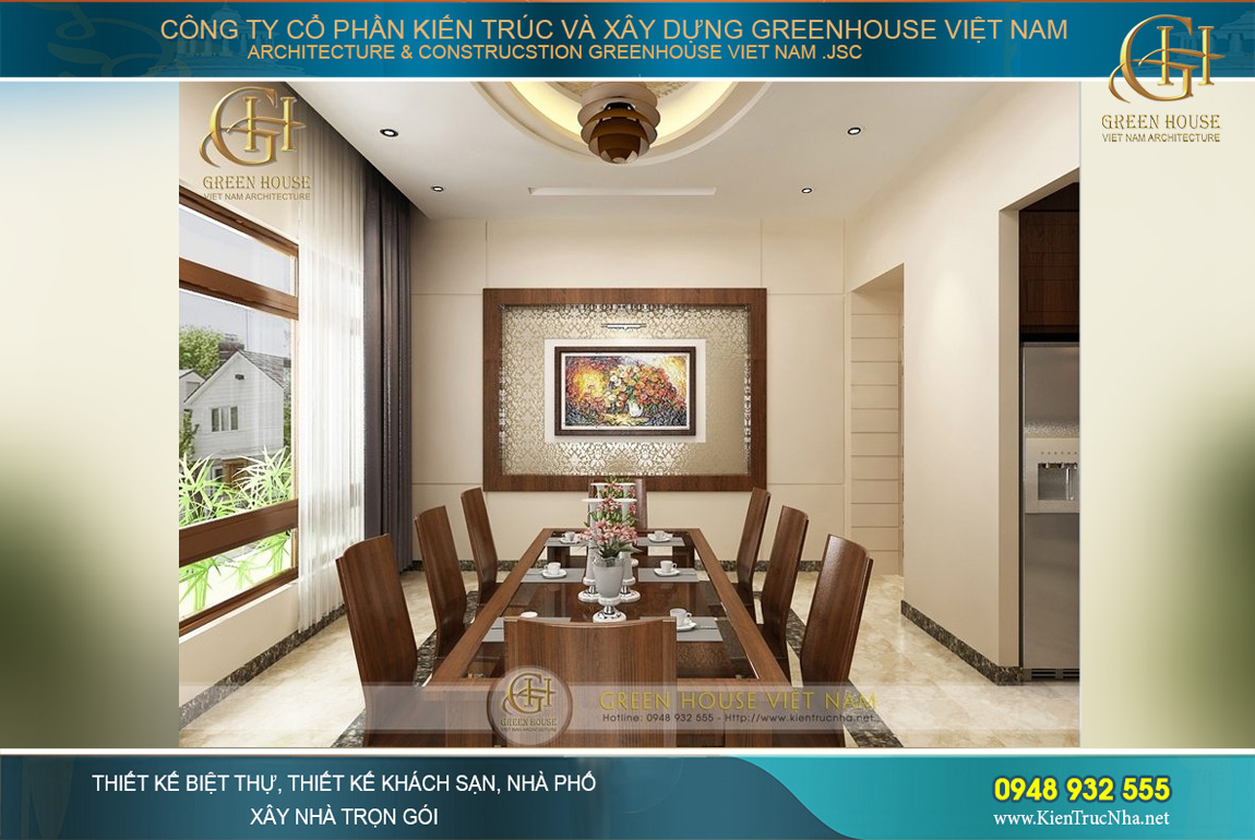 thiết kế nội thất biệt thự hiện đại 4 tầng Hà Nội