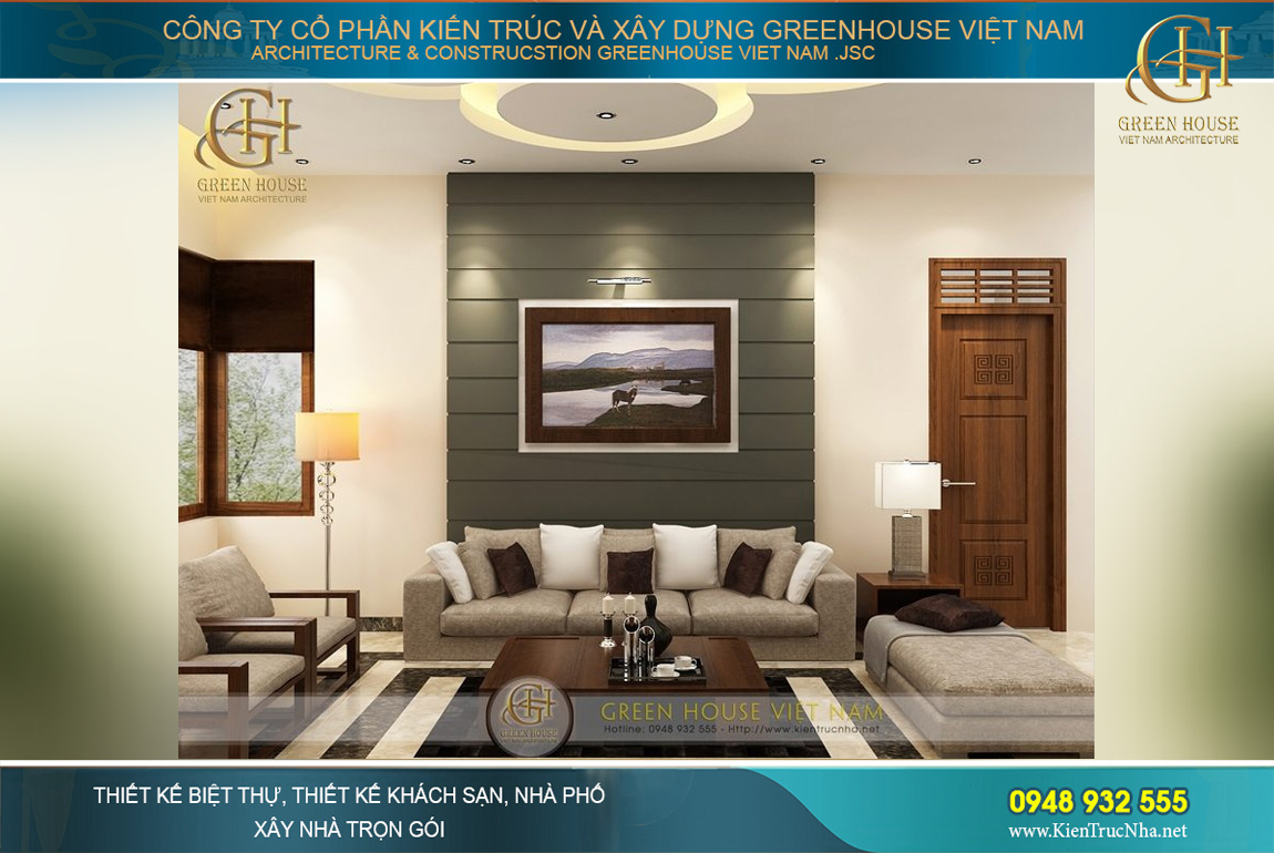 thiết kế nội thất biệt thự hiện đại 4 tầng Hà Nội