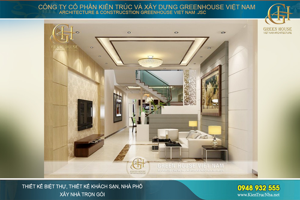 thiết kế nội thất nhà phố hiện đại tại bắc giang